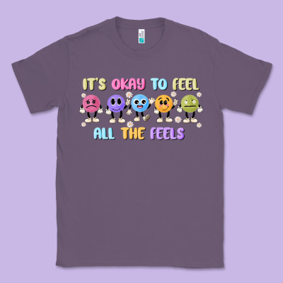 It's Okay To Feel All The Feels Classic Tee Designed By Maliassmallbusiness