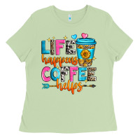 Matcha life happens coffee helps Ladies Tee - Zillion Design Studio