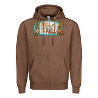 Chestnut fall sweet fall license plate Zipper Hoodie - BundleAndBundleShop