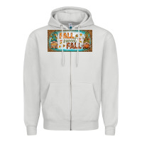Dove Grey fall sweet fall license plate Zipper Hoodie - BundleAndBundleShop