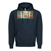 Navy fall sweet fall license plate Zipper Hoodie - BundleAndBundleShop