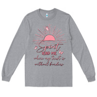 Heather Grey spririt religious quote Long Sleeve Tee - MaliasSmallBusiness