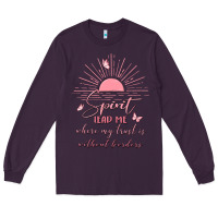 Plum spririt religious quote Long Sleeve Tee - MaliasSmallBusiness