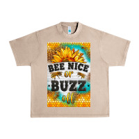 French Oak bee nice or buzz off Urban Heavy Tee - LillyAllenDesigns
