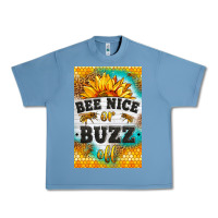 Pebble Blue bee nice or buzz off Urban Heavy Tee - LillyAllenDesigns