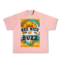 Salmon bee nice or buzz off Urban Heavy Tee - LillyAllenDesigns