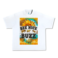 White bee nice or buzz off Urban Heavy Tee - LillyAllenDesigns