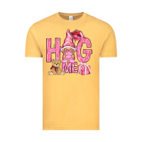 Vintage Mustard hug me with gnome Vintage Tee - NancyCooperArtShop