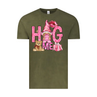 Vintage Olive hug me with gnome Vintage Tee - NancyCooperArtShop