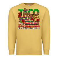 Antique Gold Taco 'Bout Great Students Premium Sweatshirt - texasbilliewilder