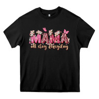 Black mama all day everyday Heavy Core Tee - Zillion Design Studio