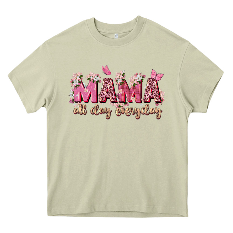 Mama All Day Everyday Heavy Core Tee by Zillion Design Studio | Teevron