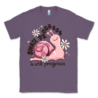 Lavender snail progress is stil progress Classic Tee - MaliasSmallBusiness