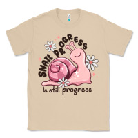 Mushroom snail progress is stil progress Classic Tee - MaliasSmallBusiness