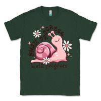 Sports Green snail progress is stil progress Classic Tee - MaliasSmallBusiness