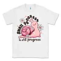 White snail progress is stil progress Classic Tee - MaliasSmallBusiness