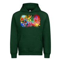 Forest Green Au-some mom Autism Urban Hoodie - FaDigitalArtStudio