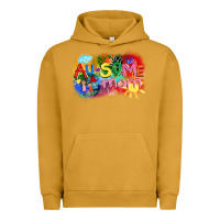Pigment Peanut Butter Au-some mom Autism Urban Hoodie - FaDigitalArtStudio
