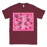 Burgundy tackle cancer Classic Tee - AdoDesignShop