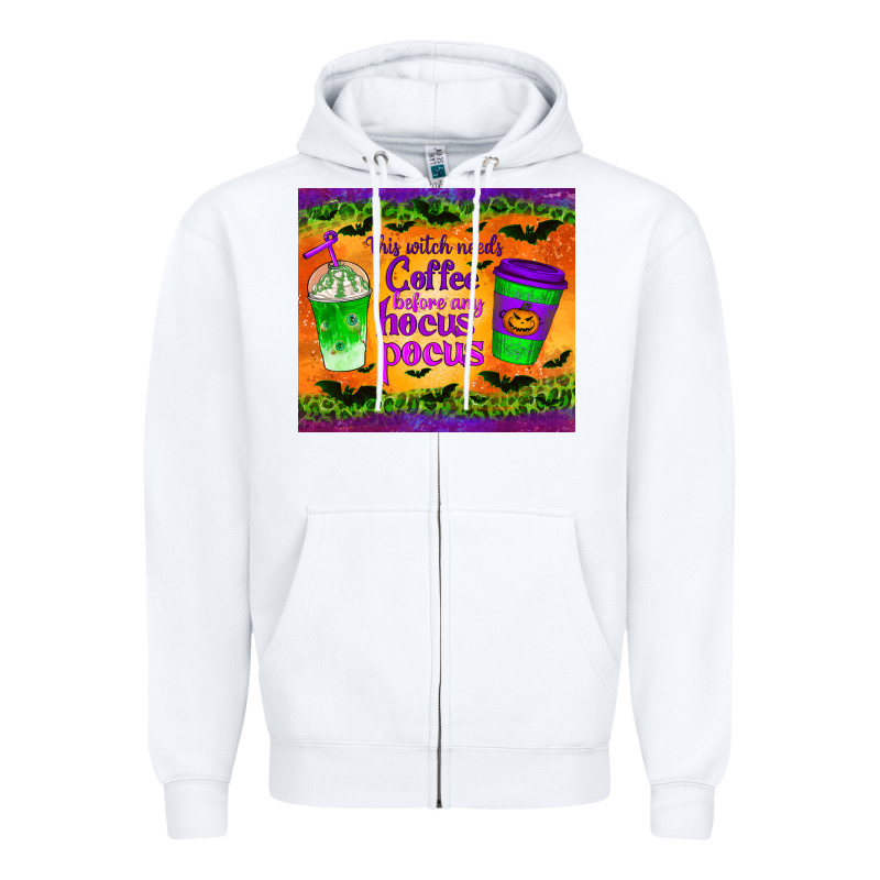 This Witch Needs Coffee Before Any Hocus Pocus Tumbler Zipper Hoodie by BundleAndBundleShop | Teevron