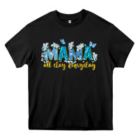 Black mama all day everyday Heavy Core Tee - Zillion Design Studio