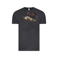 Vintage Black Atlantic Sailfish Illustrations Vintage Tee - LillyAllenDesigns