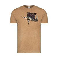 Vintage Camel Atlantic Sailfish Illustrations Vintage Tee - LillyAllenDesigns