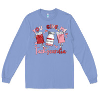 Colony Blue you give me tachycardia Long Sleeve Tee - MaliasSmallBusiness