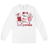 White you give me tachycardia Long Sleeve Tee - MaliasSmallBusiness
