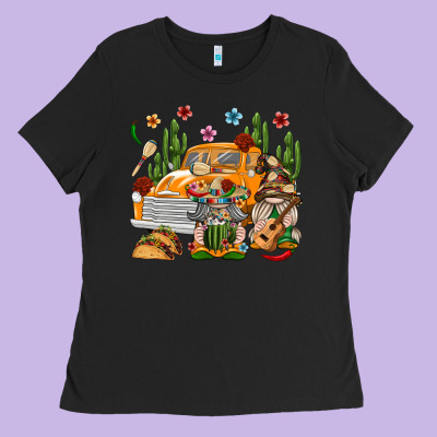 Mexican Gnome Truck Ladies Tee Designed By Texasbilliewilder