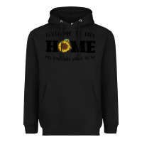 Black welcome to our Home Sunflower Heavyweight Hoodie - Bettercallsaul