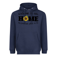 Navy welcome to our Home Sunflower Heavyweight Hoodie - Bettercallsaul