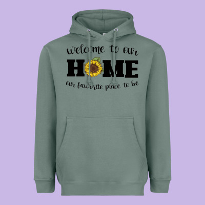 Welcome To Our Home Sunflower Heavyweight Hoodie Designed By Bettercallsaul