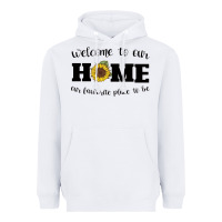 White welcome to our Home Sunflower Heavyweight Hoodie - Bettercallsaul