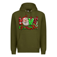 Army Green love christmas santa Premium Hoodie - texasbilliewilder