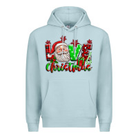 Blue Mist love christmas santa Premium Hoodie - texasbilliewilder