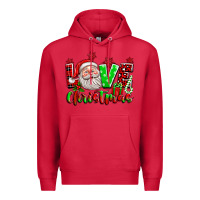 Cardinal love christmas santa Premium Hoodie - texasbilliewilder