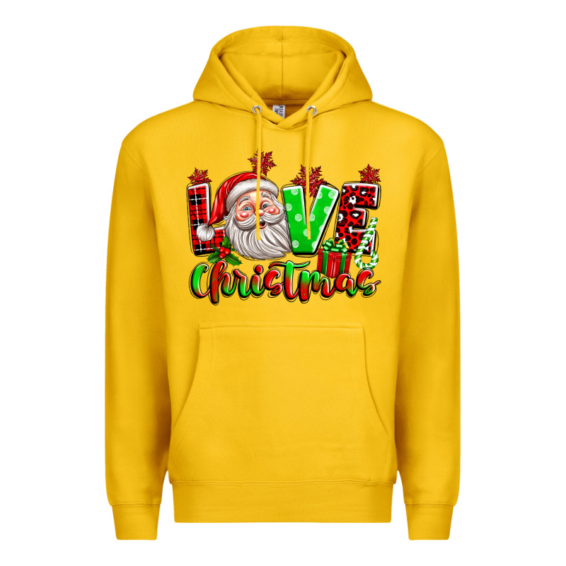Love Christmas Santa Premium Hoodie by texasbilliewilder | Teevron