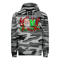 Slate Camo love christmas santa Premium Hoodie - texasbilliewilder