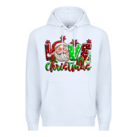 White love christmas santa Premium Hoodie - texasbilliewilder