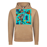 Vintage Coffee construction vehicles Vintage Hoodie - BundleAndBundleShop