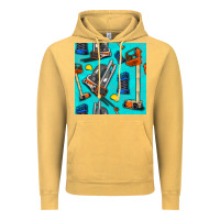 Vintage Mustard construction vehicles Vintage Hoodie - BundleAndBundleShop