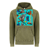 Vintage Olive construction vehicles Vintage Hoodie - BundleAndBundleShop