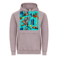 Vintage Zinc construction vehicles Vintage Hoodie - BundleAndBundleShop