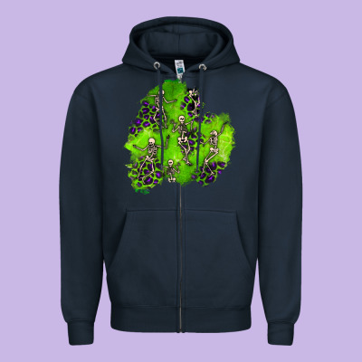 Halloween Patch 3 Zipper Hoodie Designed By Bundleandbundleshop