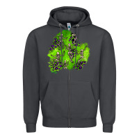 Smoke halloween patch 3 Zipper Hoodie - BundleAndBundleShop