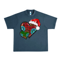 Midnight Navy Christmas heart gemstones leopard Urban Heavy Tee - BarkalooDesign