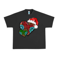Pigment Black Christmas heart gemstones leopard Urban Heavy Tee - BarkalooDesign