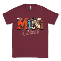Burgundy Mini Claus Classic Tee - CowhideDigitalArt