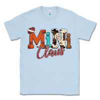 Dusty Blue Mini Claus Classic Tee - CowhideDigitalArt